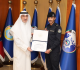 النائب الأول يكرم عسكريين من الإدارة العامة للمرور لتفانيهما في أداء الواجب