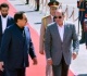 الرئيس السيسى يستقبل ملك البحرين بمطار العلمين الدولى صور