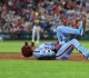 phillies luis arraez removed with ankle injury
