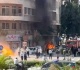 bombs rock damascus during macron visit video