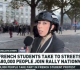french police hit student protesters with violent charge rt reports video