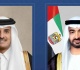 بن زايد وبن حمد يستعرضان هاتفيا تعزيز الحلول الدبلوماسية إقليميا