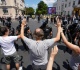 serbian police remove belgrade street blockades more protesters arrested