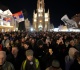 thousands rally in serbia as students continue fight against corruption