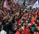 rallies under way as workers gather for international labour day