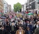 tens of thousands march in london in far right and pro palestine protests