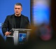 hundreds protest in kyiv over zelenskyy s dismissal of defence minister