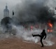 protesters clash with police during nationwide demonstrations in france
