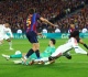 real madrid beat barcelona 2 1 at c nou to halve gap to la liga leaders