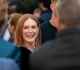 always beautiful julianne moore 64 walks echo valley red carpet hand in hand with son caleb