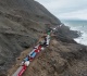 peru rescues people trapped by landslides on highway for nearly a week