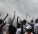 water cannon deployed at india education system protests