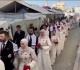 عرس جماعي في غزة لزفاف 100 عريس وعروس بمساعدة هيئة الإغاثة الإنسانية التركية