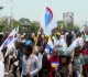hundreds protest in dr congo against third presidential term