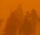sandstorm hits gaza impacting displaced palestinians