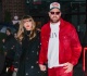 taylor swift and travis kelce dance at surprising backyard wedding appearance