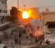 israeli airstrike destroys gaza city mosque near displacement c