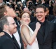 emma stone attacked by bee on cannes red carpet watch pedro pascal and austin butler spring into action