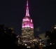 new york said goodbye to dolly parton in pink at 9 25 on the night she died