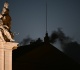 black smoke emerges as cardinals fail to elect new pope in first ballot