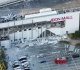 like volcanic ash falling inside aeon mall after japan s earthquake