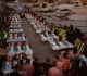 funeral held for 75 palestinians after remains recovered from gaza ruins