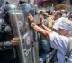 police in venezuela block protesters calling for higher wages pensions