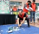 south korean activists smash starbucks cups to protest tank day caign
