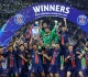 psg beat inter milan 5 0 with doue double to win chions league