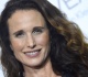 andie macdowell 67 blows everyone away in all black outfit with full gray hair